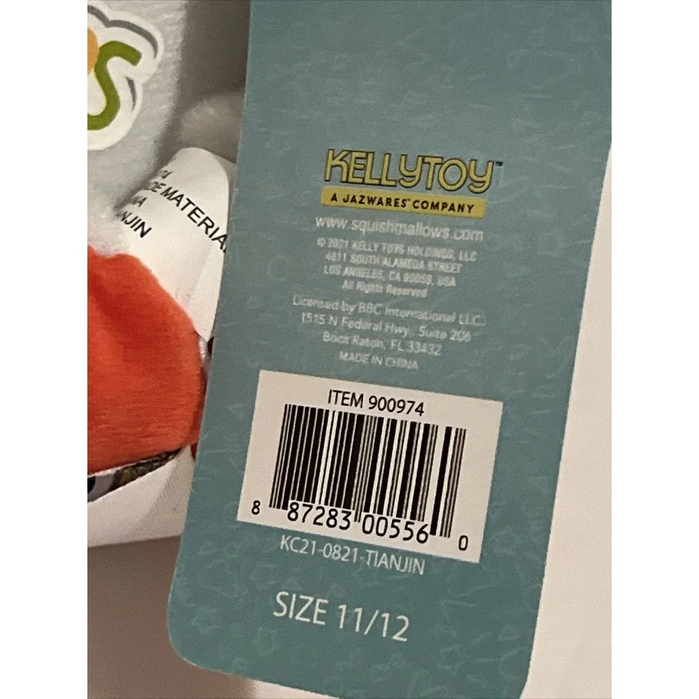 Squishmallows Baron the Bear Nutcracker Plush Slippers Kids Size 11/12 Multi